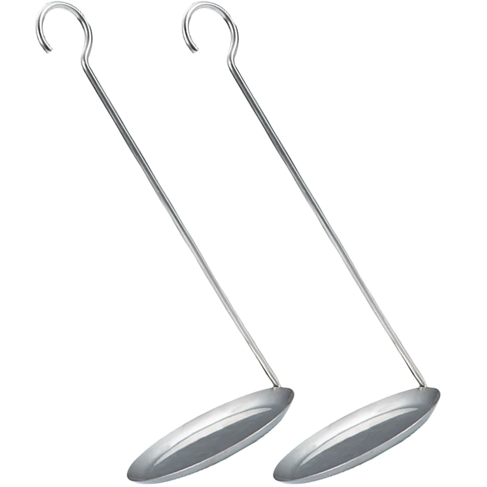 

2pcs Oil Mold Frying Home Fried Snack Spoon Snack Spoon Metal Handle Kitchen Gadgets Lightweight Home Fried Tool