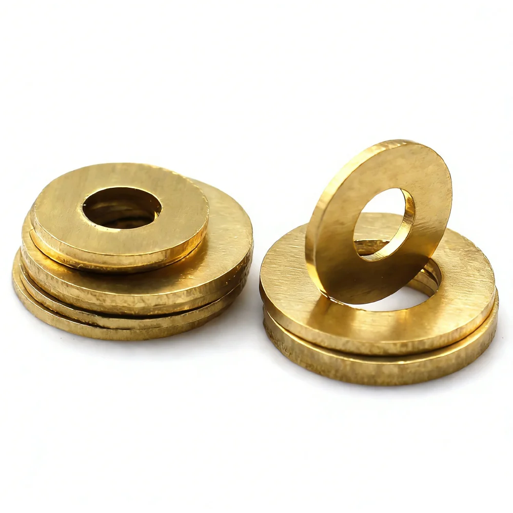 Messing-Flachdichtung, Distanzscheibe, Dichtung, Massivmessing, Kupfer-Metallscheiben M3-M24 – Detail 3