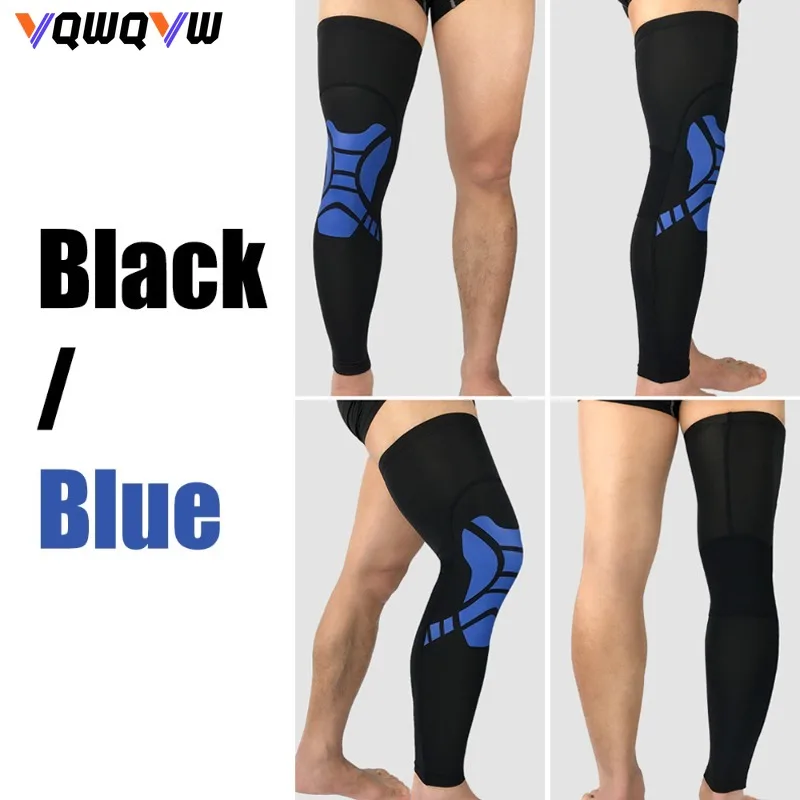 1Pcs  Sports Compression UV Long Leg Sleeves for Running Basketball Football Cycling Volleyball ,Leg Support for Men and Women