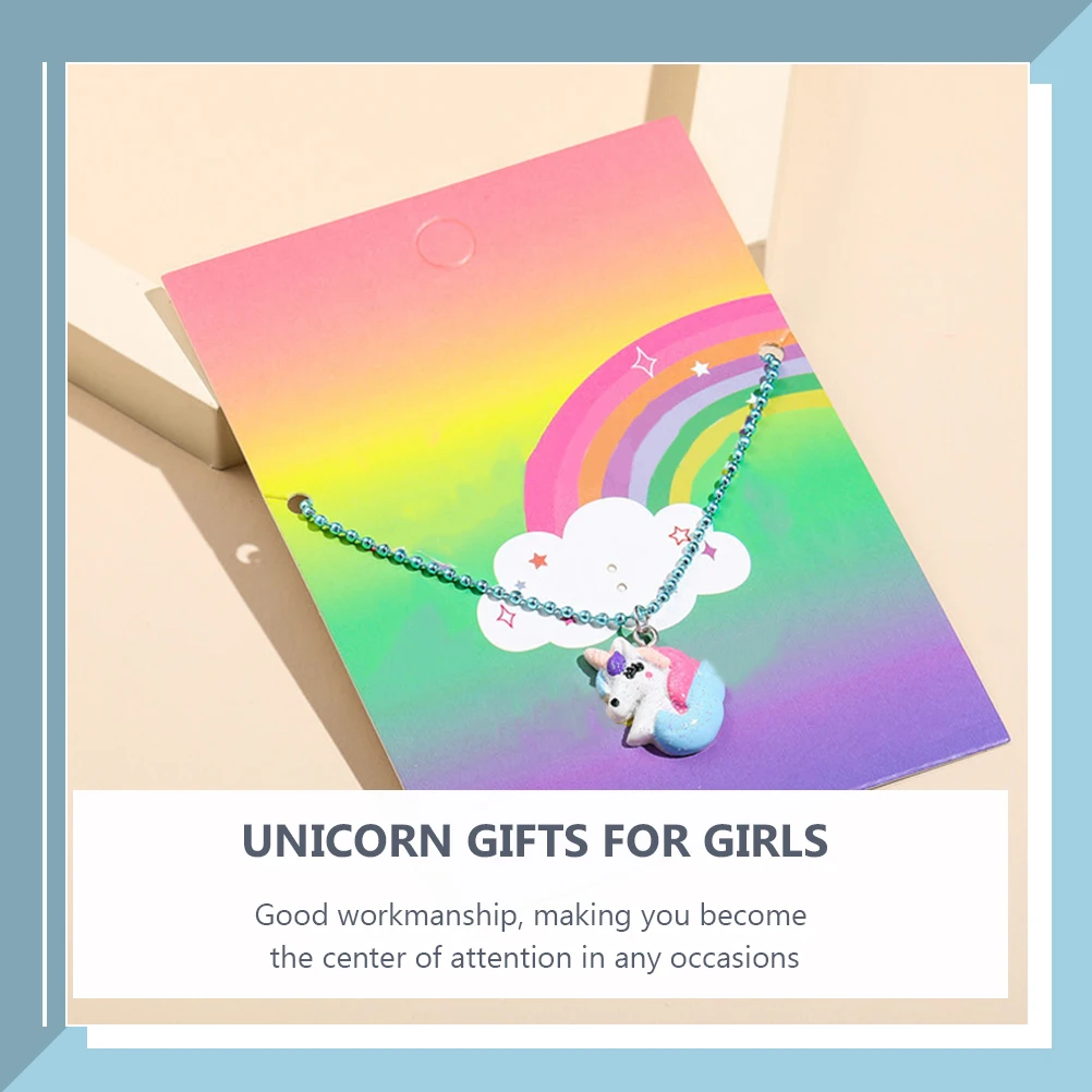 

Adorable Unicorn Pendant Necklace For Girls Exquisite Children'S Jewelry Fashion Gift Birthday Christmas 8-12 Years Teens Kids