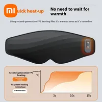 New Xiaomi 3D Heating Eye Massager Vibration Hot Compress Relieve Adult Eye Fatigue for Sleeping Block Out Light Eye Mask Gift