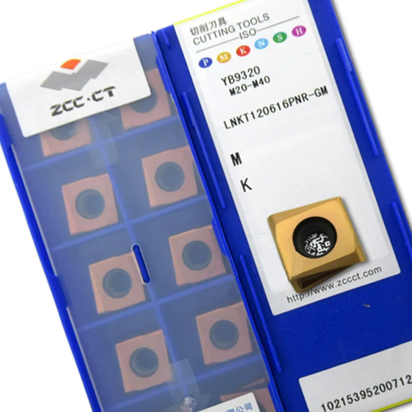 Imagem -05 - Carboneto Yb9320 Lnkt120612pnr-gm Yb9320 Lnkt120616pnr-gm Yb9320 Lnkt120620pnr-gm Yb9320 Zcc.ct Insere 10 Pcs Box Lnkt120608pnr-gm de