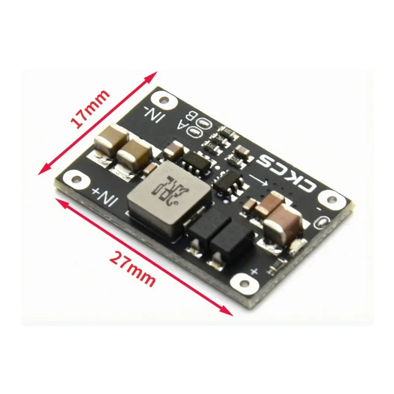 3.7V to 5V to 12V DC-DC Boost Module, with a power capacity of 10W. It can be set to 5V, 8V, 9V or 12V.