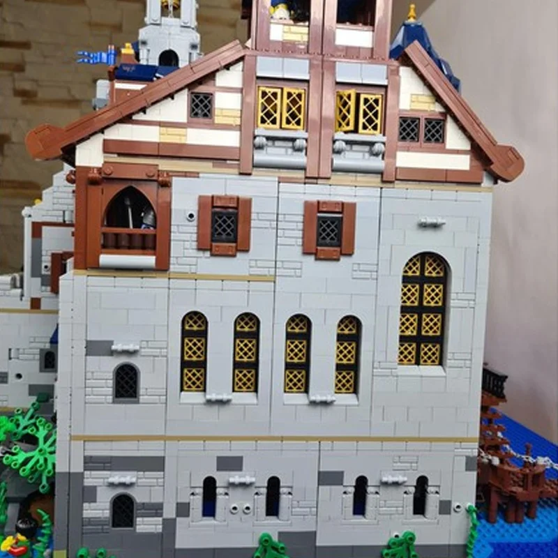 10648 قطعة MOC الصقر الأسود القلعة الملكية الصقور نموذج بناء هدايا عيد الميلاد كتل العمارة اللعب لتقوم بها بنفسك فكرة الإبداعية للأطفال #3