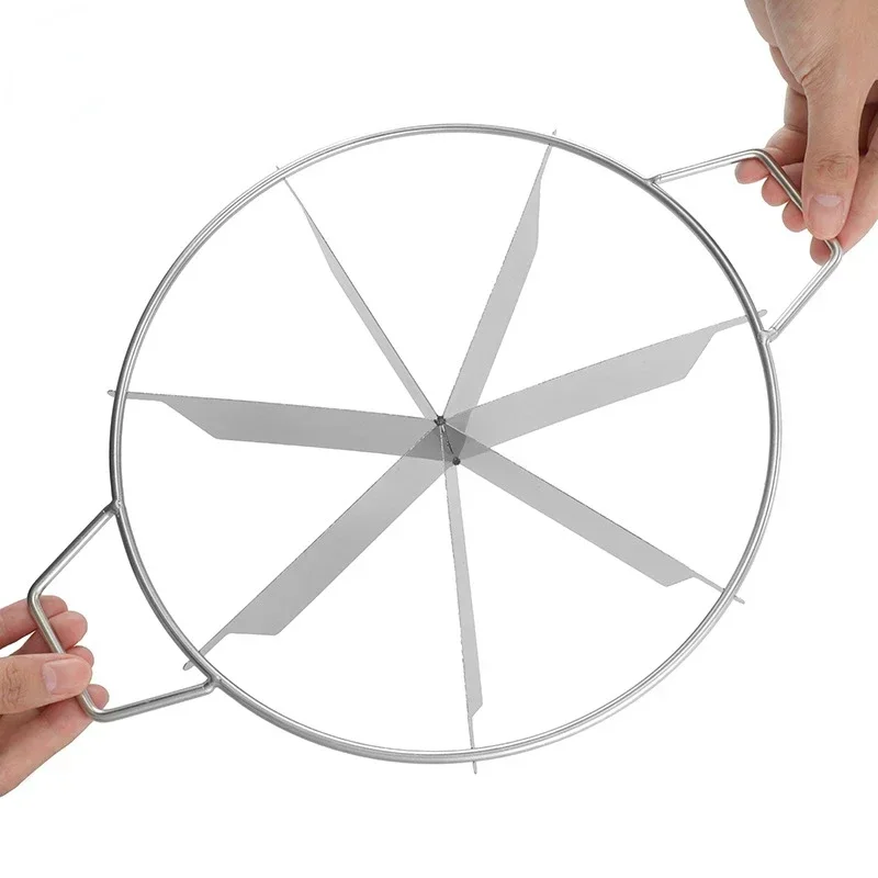 26cm Pancake Pizza Cutter Cake  Slicer Stainless Steel Cake Divider Splitter Cocina  Gadgets  Kitchen Tools