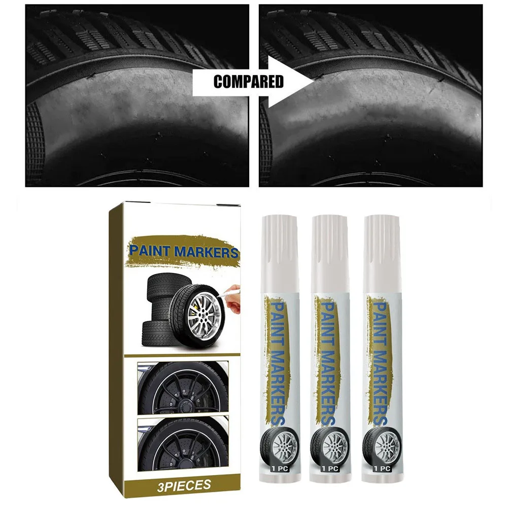 Auto Tire Paint Car Paint Pen For Garage Use Waterproof Formula Oil Based Ink Permanent Marking Automotive Design