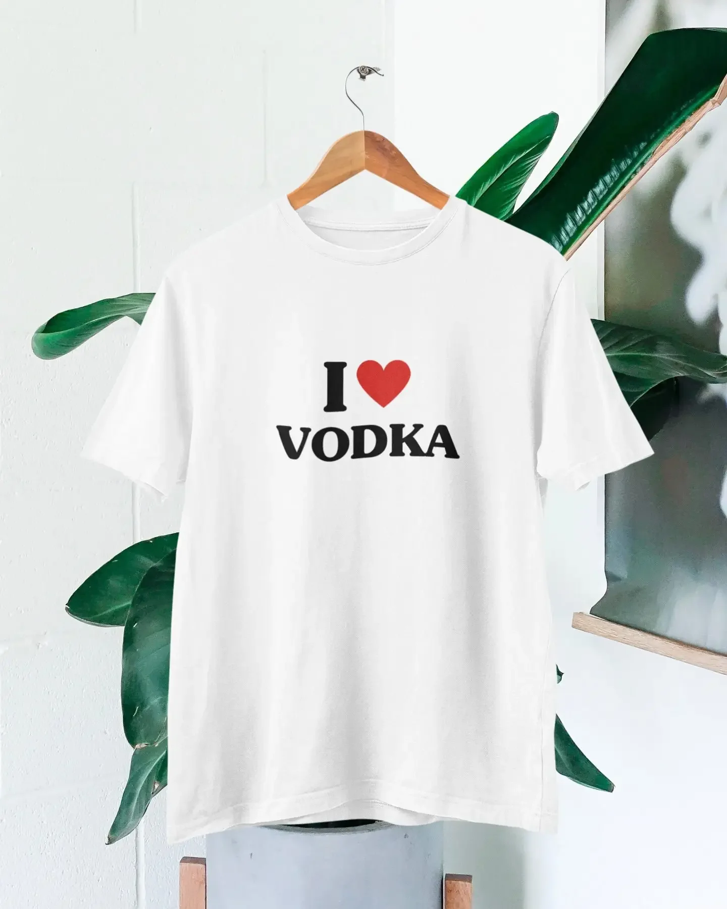 Camiseta I Love Vodka, camiseta de fiesta con corazón de Vodka, camiseta para amantes de la Vodka