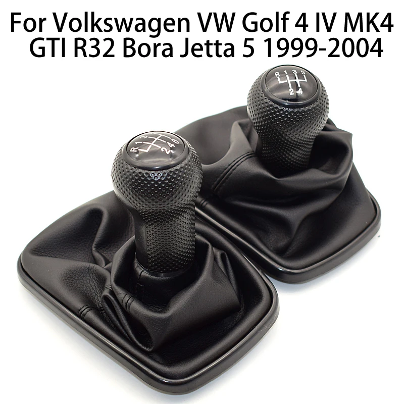 

For Volkswagen VW Golf 4 IV MK4 GTI R32 Bora Jetta 1999-2004 12mm 5 Speed Gear Shift Knob Gaiter Boot Lever change knob