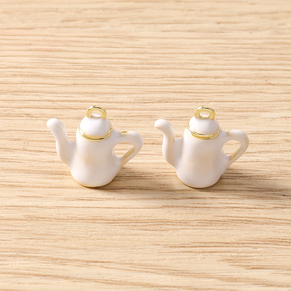 5 Stück Gemischte Niedliche Lebensmittel-Anhänger, Emaille-Kuchen- und Brot-Charms für die Herstellung von Ohrringen, Halsketten, Armbändern, DIY-Bastelarbeiten und Schmuckzubehör – Detail 11