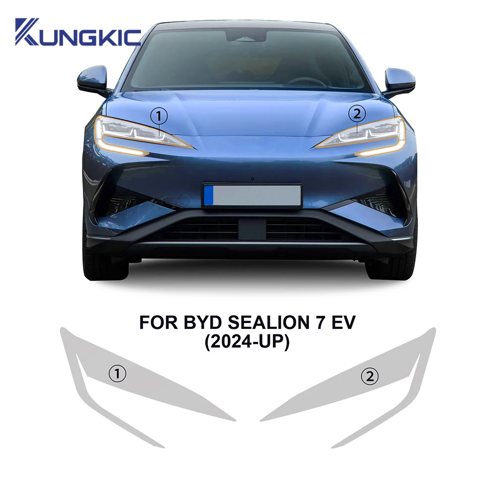 

For BYD Sealion 7 EV 2024 2025 Car Front Headlight Rear View B C Pillars Film TPU Paint Protection Film Anti-scratch Protective