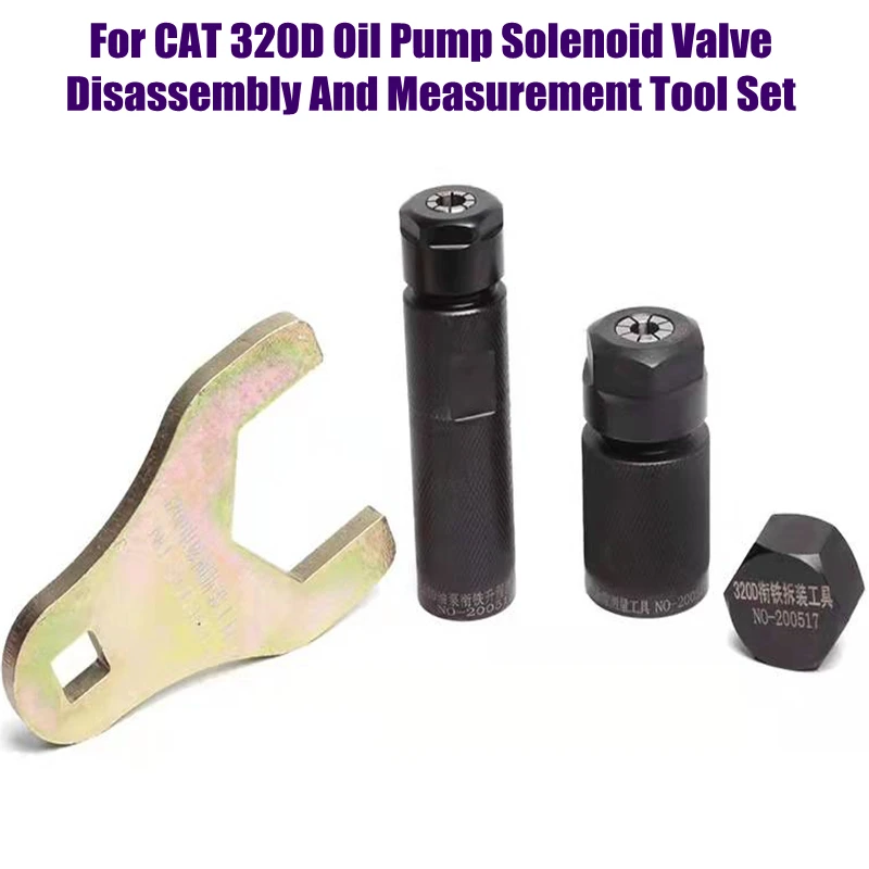 

for CAT 320D Diesel Pump Solenoid Valve Disassembly Measuring Tool Diesel Engine Injector Repair Maintenance Kits