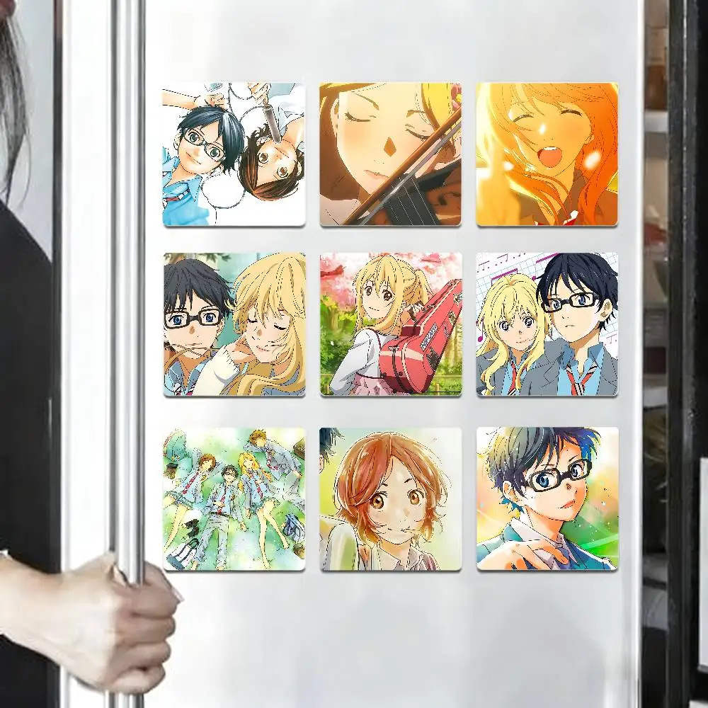

Y-Yours Lie In Aprils Refrigerator Magnet Personalized Creative Magnetic Stickers With Magnets