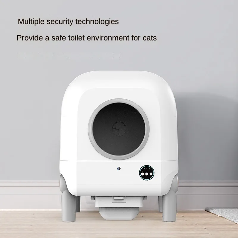 Smart Quick Self Cleaning Big Cat Toilet Automatic Pet Cleaning Product App Remote Control Auto Cat Litter Box