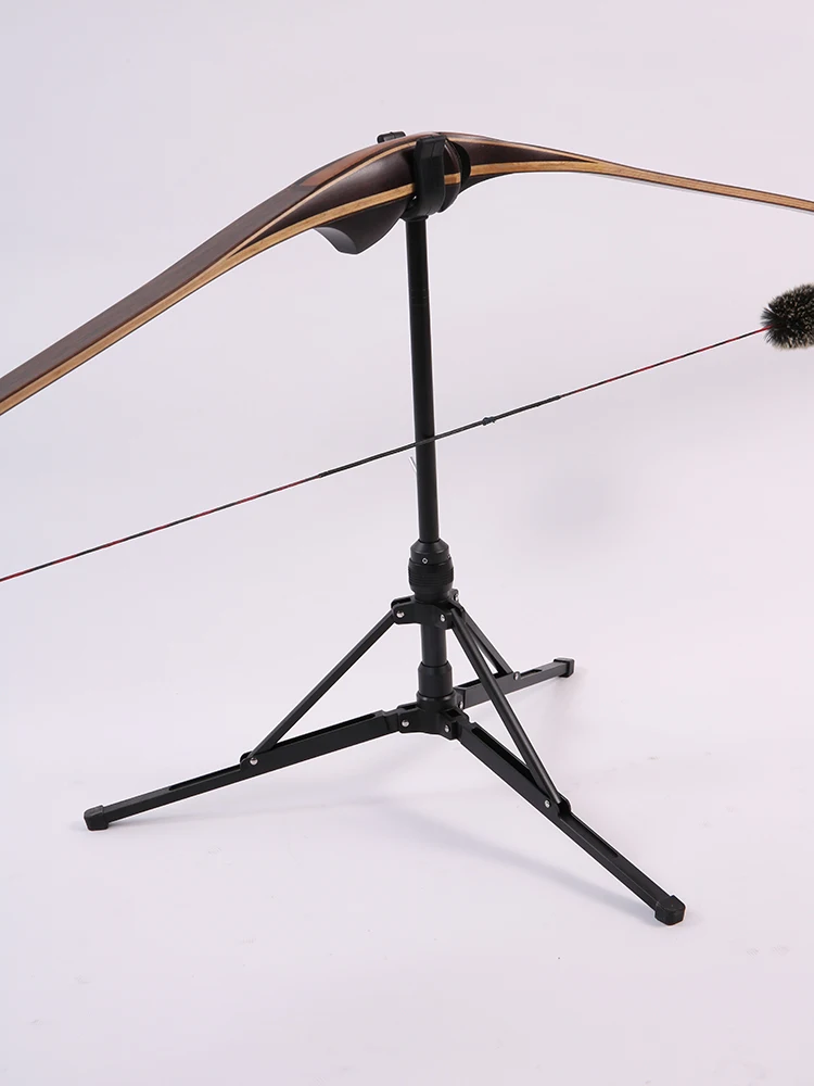 Bicaster Stainless Steel Heavy Duty Bow Stand Automatic Foldable for Recurve Bow Longbow Takedown Bow