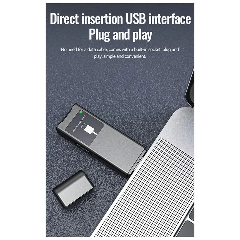 M23 8GB USB Flash Driver Mini Voice Recorder Activated HD Noise Reduce Sound Controlled Dictaphone FM Audio MP3 Player