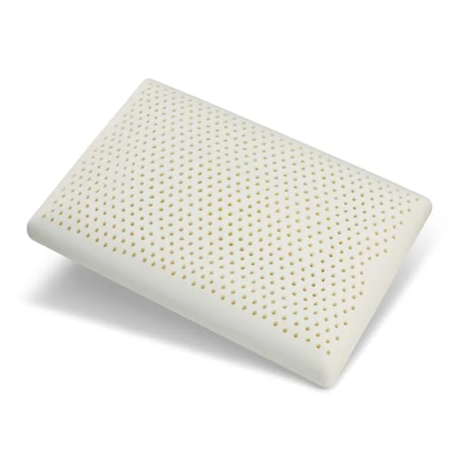 

Firm Latex Pillow, Natural Latex Foam Pillow with Removable Cotton Cover, Standard Size L22''×W14''×H5'',Strong Support Travel