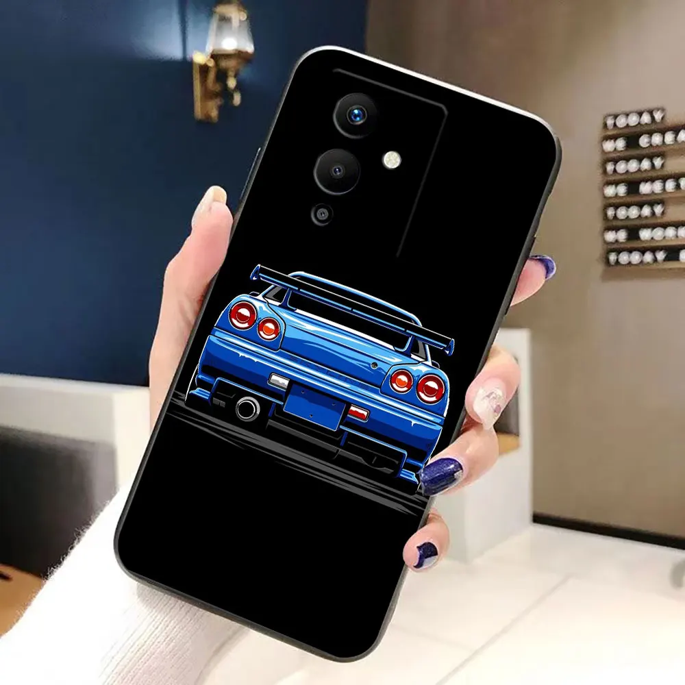 

Sport Car Skyline R34 Custom Phone Case For Infinix NOTE 10 11 11S 12 GT 20 30 40 50 TECNO POVA NEO 2 4 5 6 Pro Silicone Case