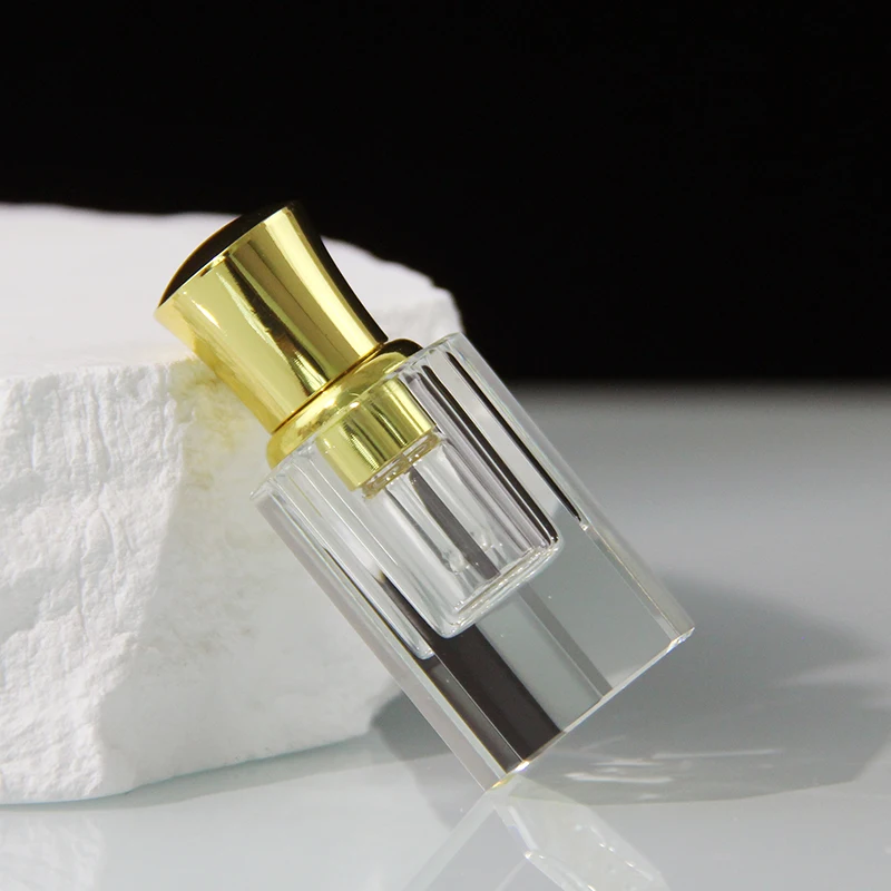 1ML Crystal Essential Oil Bottle Refillable Clear Glass Perfume Bottle For Lady Wedding Home Decoration Festival Gifts