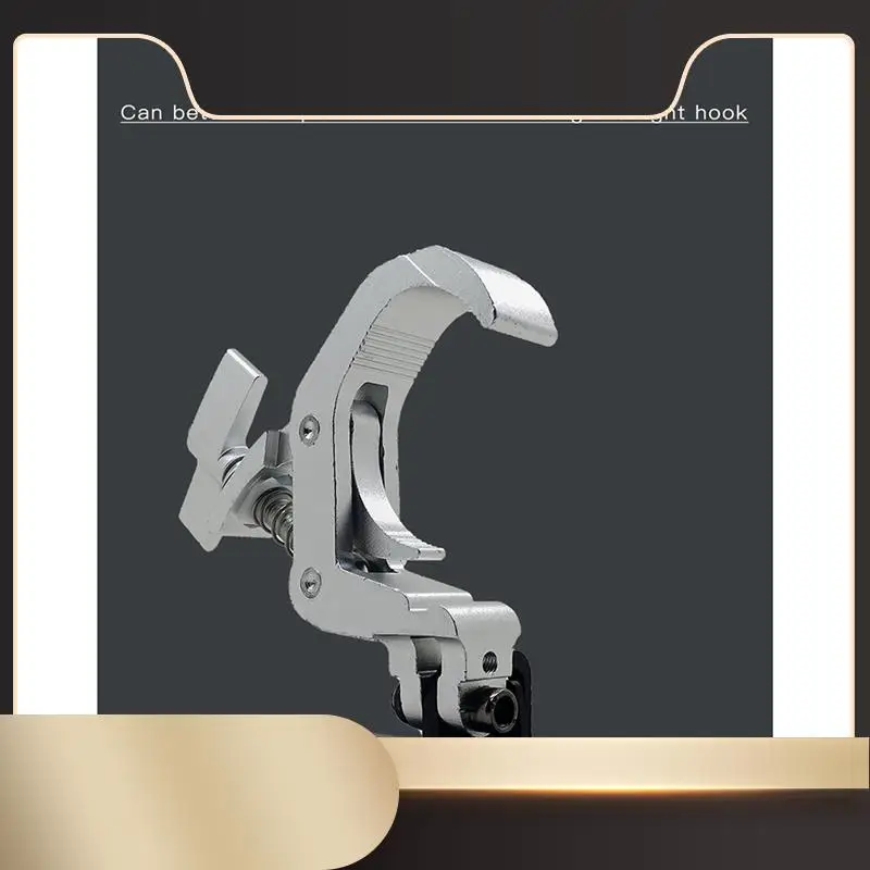 

1 пара алюминиевых крючков для сценического освещения с подвижной головкой, ферменный зажим, безопасная нагрузка 150 кг для сценического оборудования DJ Disco, простота в использовании (B)