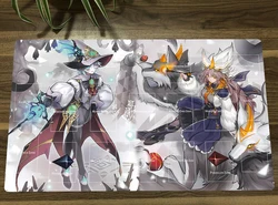 YuGiOh Silvy of the White Forest & Rucia of the White Forest TCG CCG Mat Trading Card Game Mat Table Playmat Desk Mouse Pad