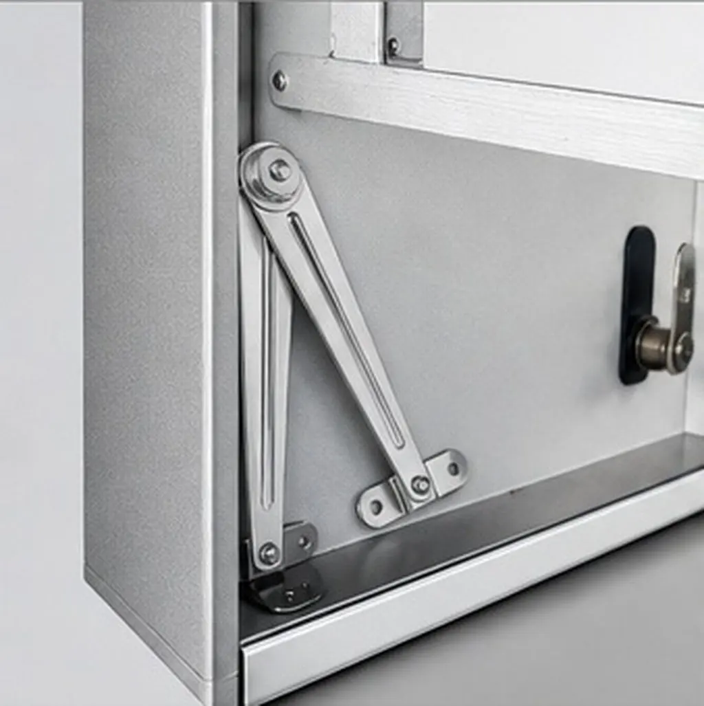 Heavy Duty Adjustable Lid Support Hinge Metal Door Stopper Limiter for Cabinet Distribution Box Office Industrial Furniture