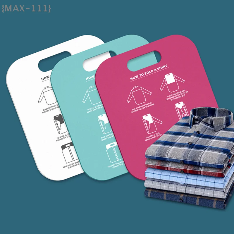 【MAX-111】Closet Organizer & Laundry Folder - Multi-Size Shirt Folding Board for T-Shirts, Dresses, Child/Adult Clothes Storage
