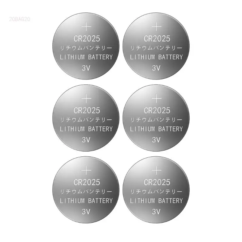 1 Card Long-lasting CR2025 Button Cell Battery 3V for Various Remote Control Stable & Durable Button Coin Cell Batteries