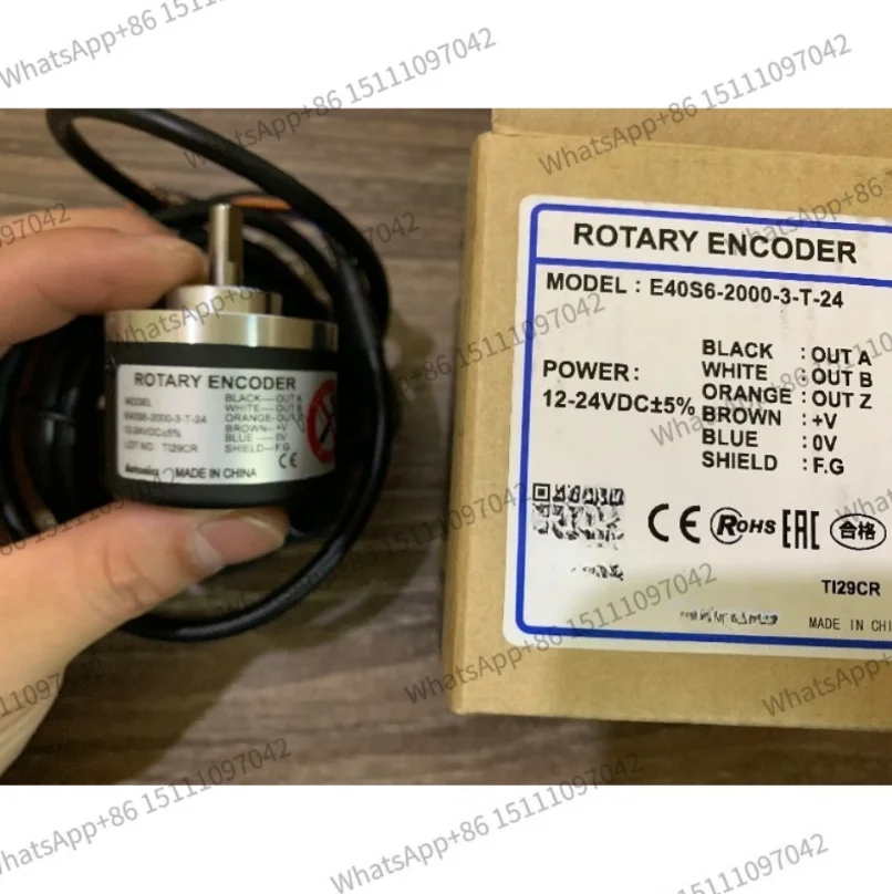 New package Autonics incremental rotary encoder E40S6-2000-3-T-24 Pulse 2000P / R   12-24VDC