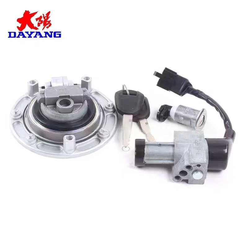 Original Ignition Switch Fuel gas Tank Cap Cover Seat Handle Locks Include Key for Dayang Tianmao200 ADV200 DY200-6 DY200-6A