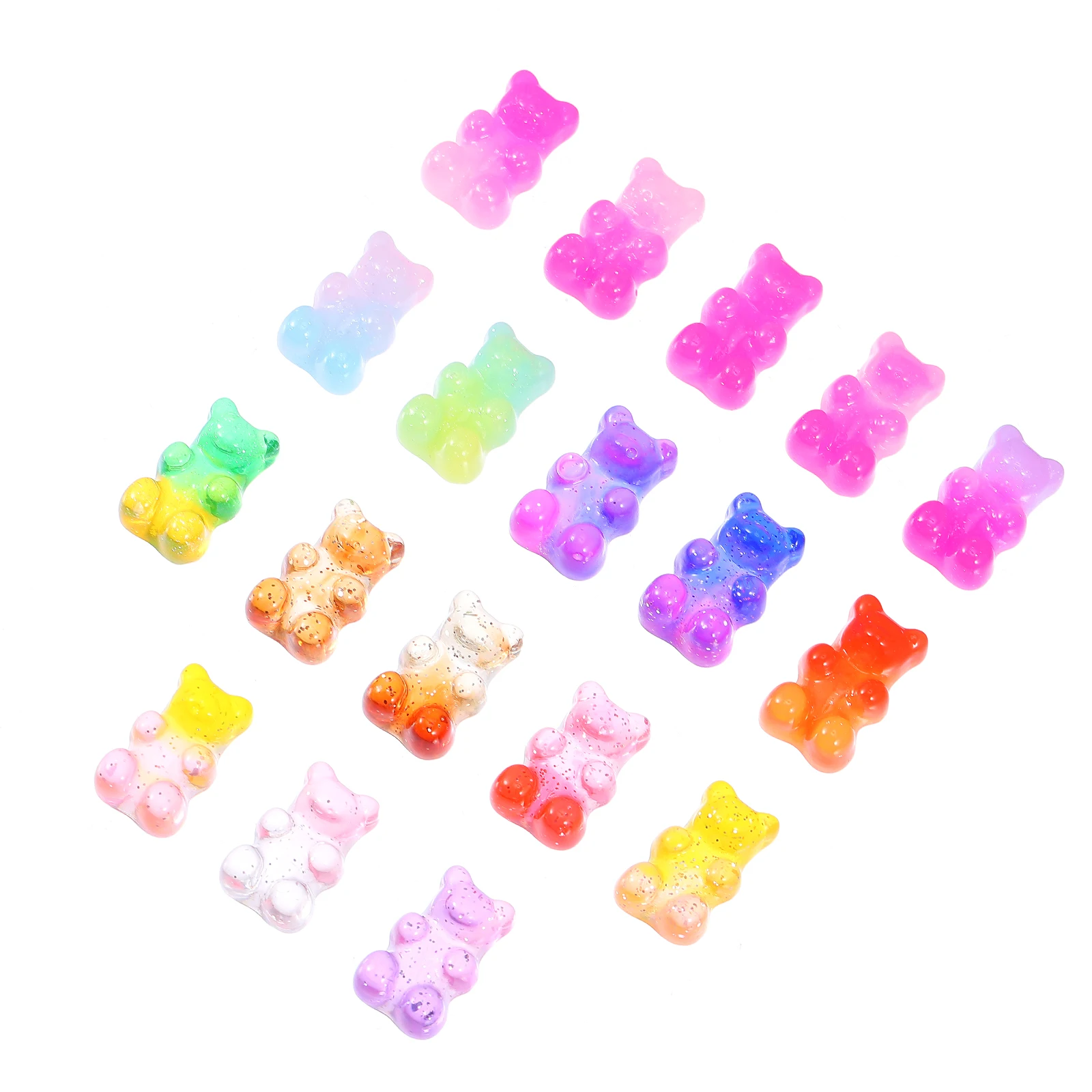 50 قطعة الدب الفاكهة الراتنج سحر Diy بها بنفسك الحرفية الهاتف حلية اكسسوارات ل جراب هاتف صنع المجوهرات الاطفال هدية حلية