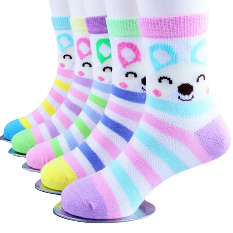 5 Paris/Lot Children Socks for Girls Boys Cotton Fashion Baby Little Rabbit Monkey Cartoon Socks Children Clothes Accessories