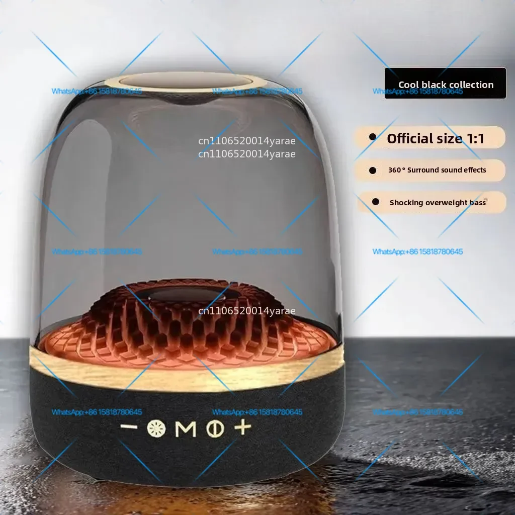 2025 LP90 Crystal Pro Bluetooth Speaker - Harman-like Bass 4th Gen w/ TF Card Slot & FM Radio