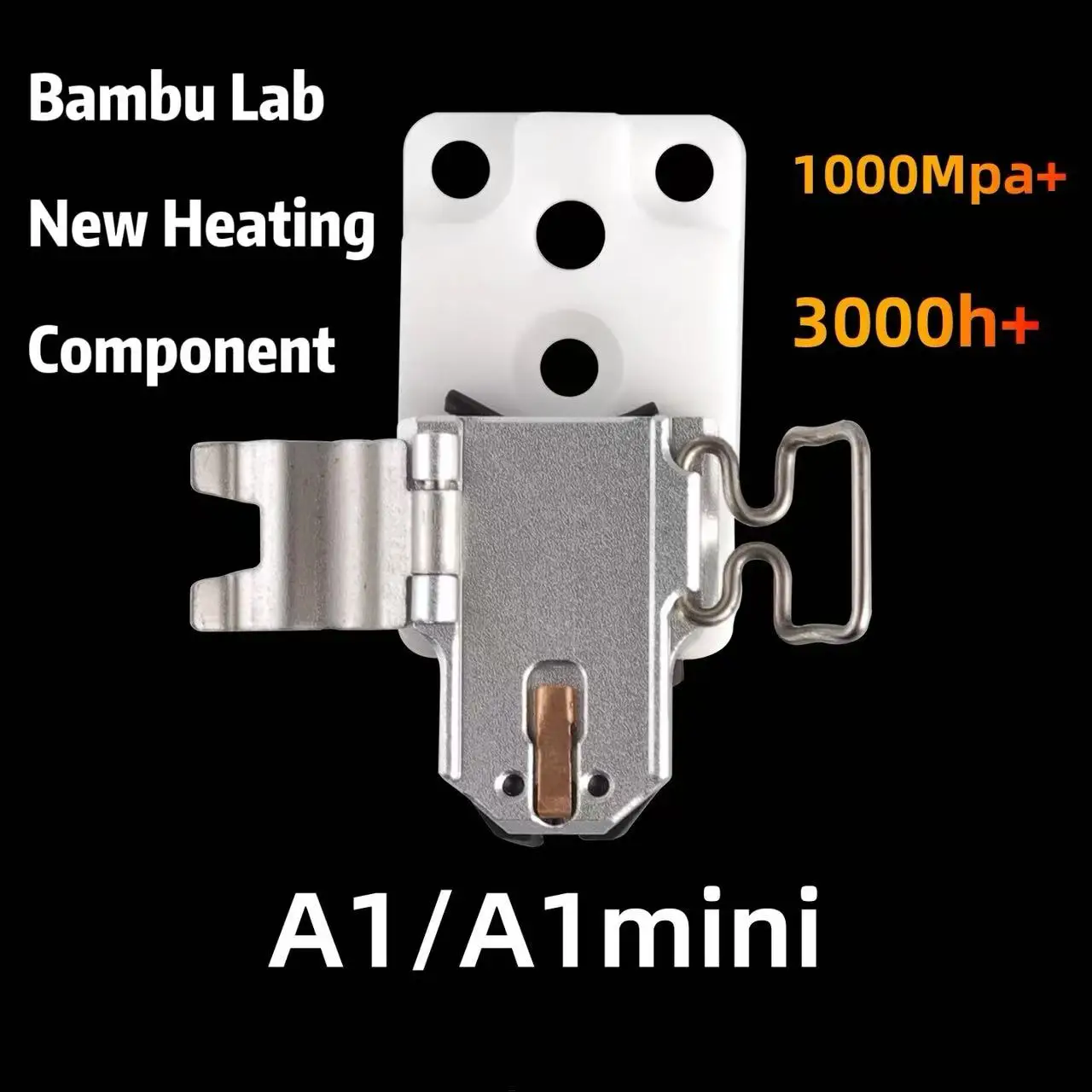 Bambu Lab A1/A1 Mini Hotend Heating Assembly Durable Ceramic Material Quick Clamping Mechanism