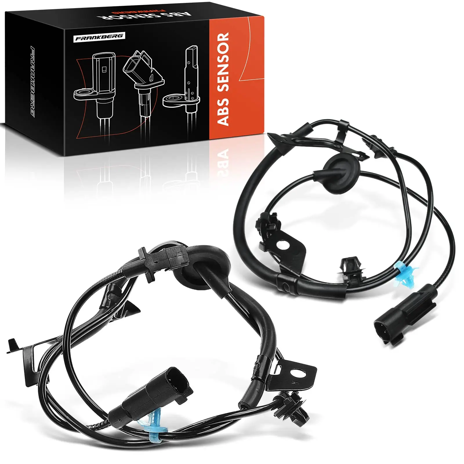 Frankberg 2x ABS Sensor Hinterachse Links Rechts für Mitsubishi ASX GA W Outlander 2 CW 5S12906 MN116247 ALS1828 MN116248