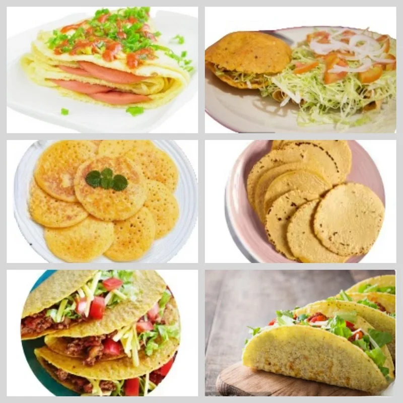 ماكينة تصنيع رقائق التورتيلا الدقيق الأوتوماتيكية ماكينة التاكو للخبز المسطح ماكينة صنع التورتيلا الكهربائية