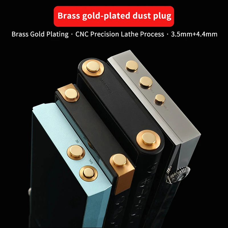 

1/2/3Pcs 2.5/3.5/4.4MM Gold-plated Brass Headphone Jack Dust Plug Accessories For IRiver SP3000T SP3000 SP3000M