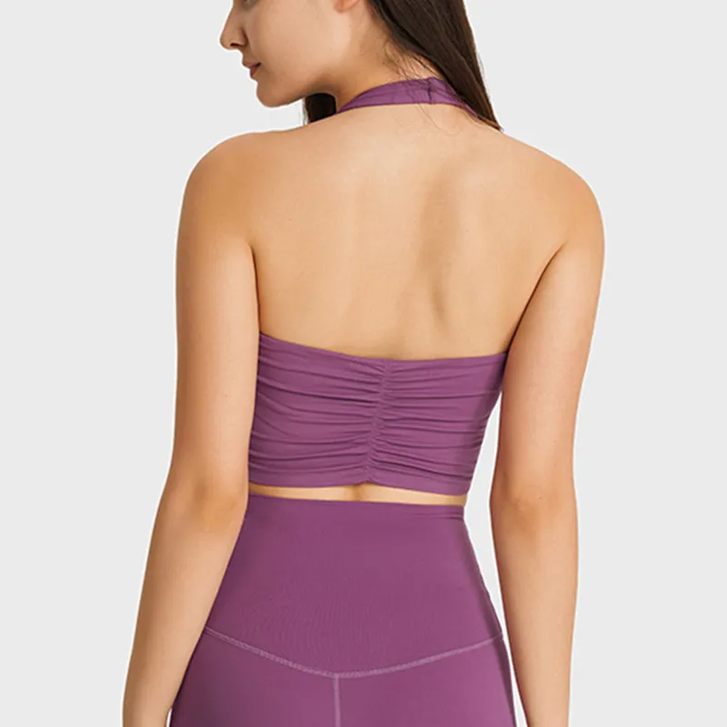 المرأة الرسن سترة رياضية بلون اللياقة البدنية المحاصيل القمم للصدمات سترة تدريب بلا أكمام رياضة القمم أضعاف تشغيل اليوغا تانك القمم #6