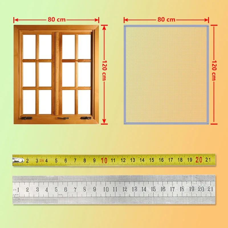 Grey New Magnetic Screen Window Mosquito Net Fiberglass Mesh Insect-proof and Fly-proof curtain Removable Washable Transparent