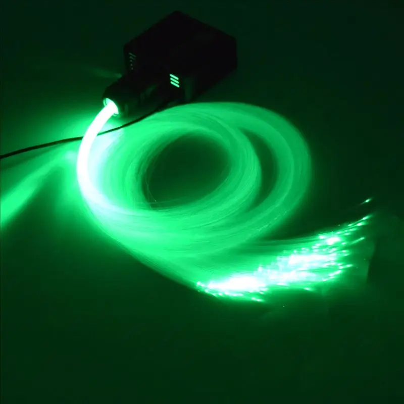 APP 16W RGBW Twinkle LED Fiber Optic Light With PMMA Fiber Optical Cable For Home Car Starry Sky Effect Decorative