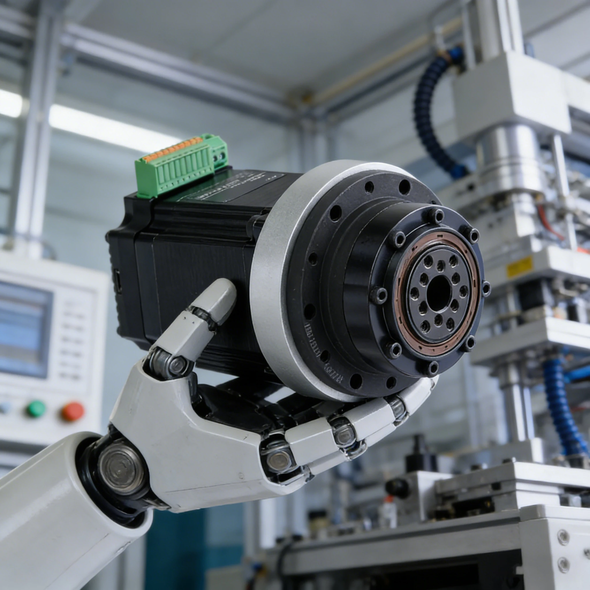 NWMA23 IG57 Harmonic Drive Integrated High-Precision Geared Motor for Robot Joints, Closed-Loop Drive Integration.