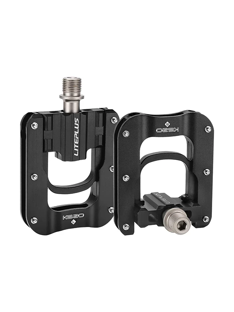 AliExpress GOLDIX Liteplus K620 Ultralight Folding Bike Pedals 3 Bearing Aluminum Alloy Anti-Slip Double Sided for Brompton Folding Bike Accessori
