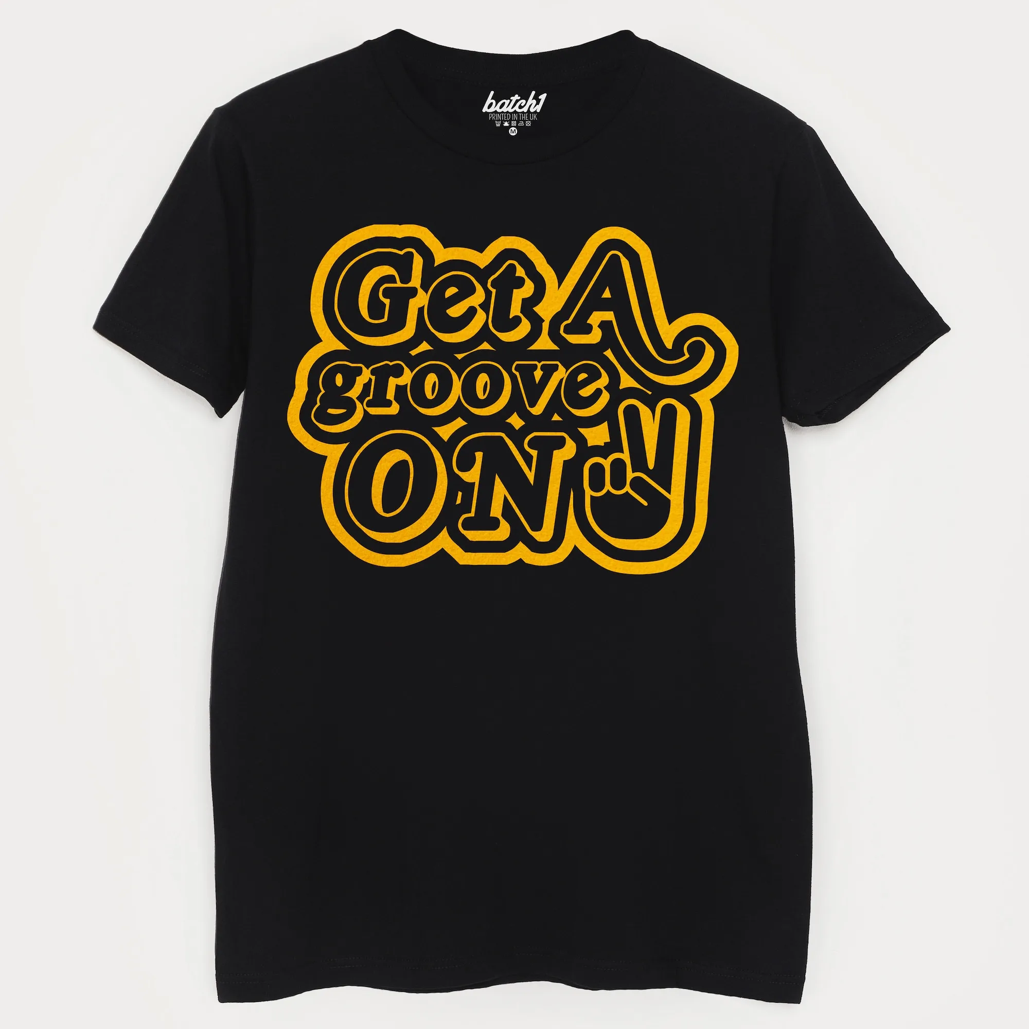 Get A Groove On Men's Slogan T-Shirt