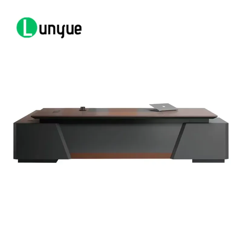 Modern Luxury Modular Executive Desk Wooden Commercial Furniture for Director CEO Manager Office Elegant Design High Quality