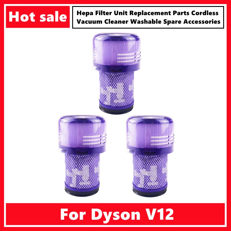 هيبا وحدة تصفية استبدال أجزاء ل دايسون V12 مكنسة كهربائية لاسلكية قابل للغسل قطع الغيار