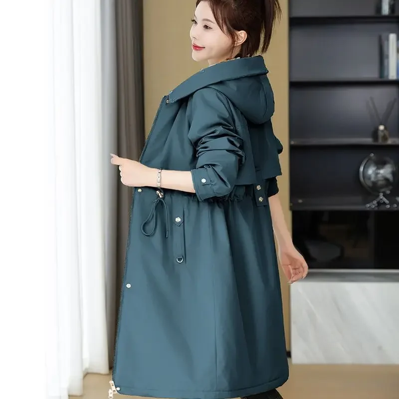 Detachable New Long Winter Women's Inner Bladder Pie To Overcome Thickened Cotton-padded Coat Long Coat Cotton-padded Jacket2025