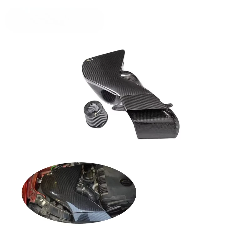 

Top Performance ForAudi A4 A5 B8 B8.5 EA888 1.8T 2.0T Dry Carbon Fiber Intake System