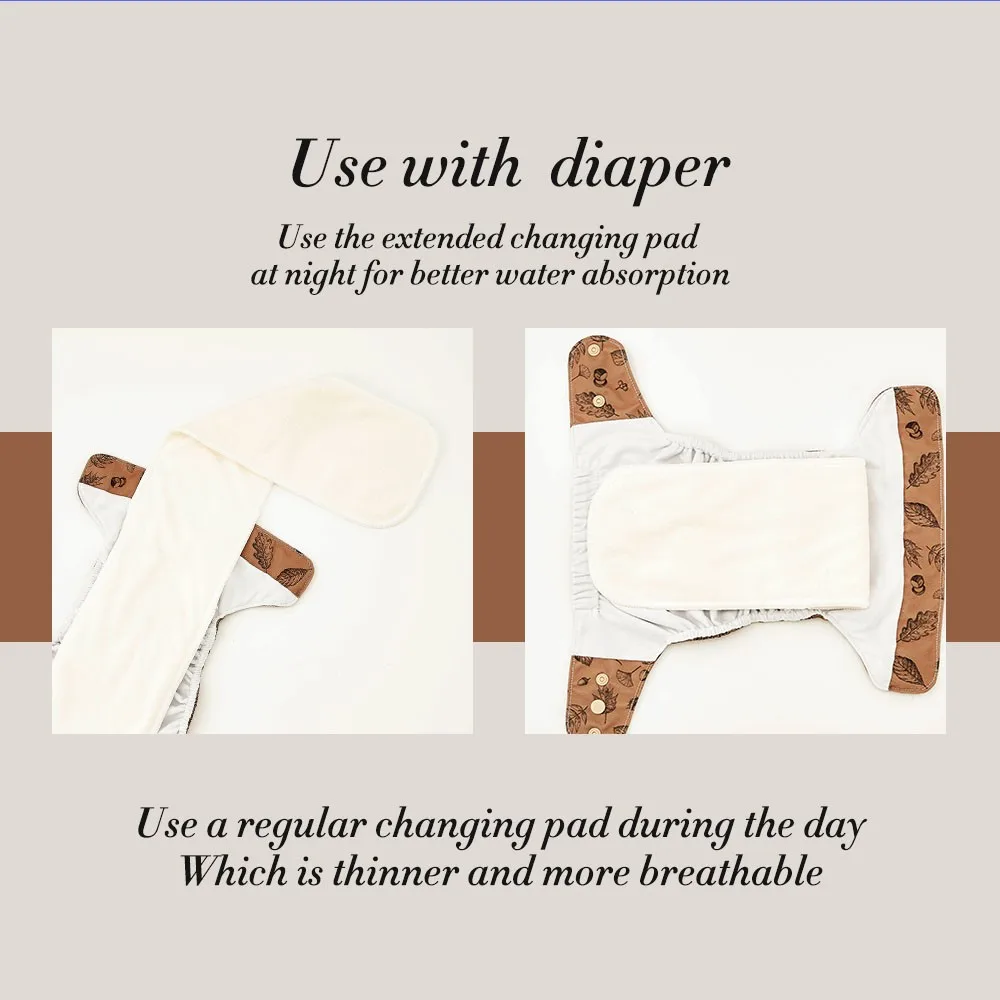 3Pcs Baby Diaper For Girls Boys With 6 Pcs Inserts Recycled Cloth Washable Nappies Infant Cloth Diapers Reusable Kids Products