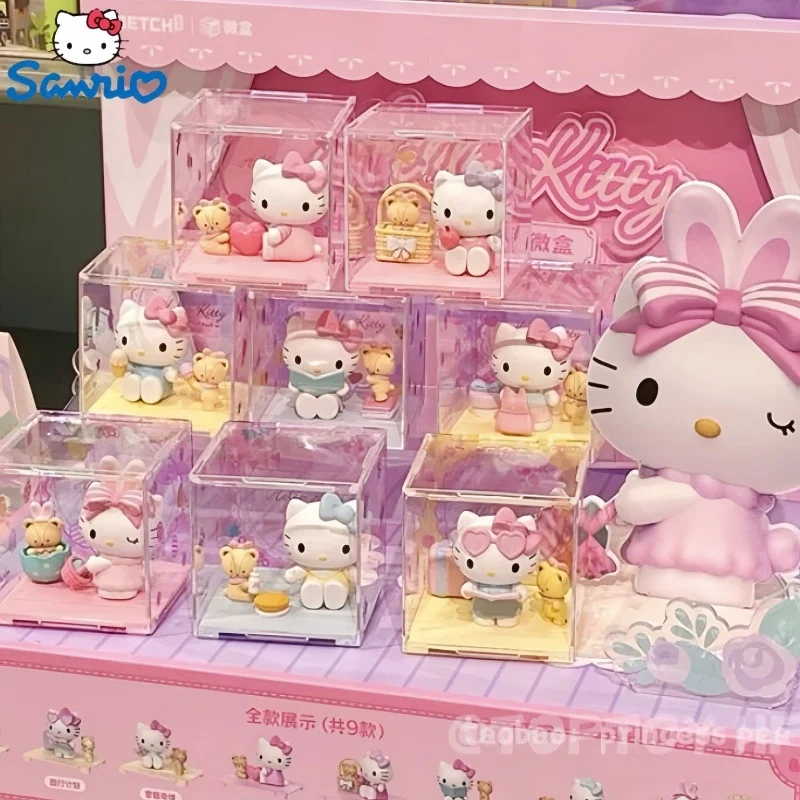 

Sanrio глухая коробка Hello Kitty милая серия Playmate, украшения, игрушки, рождественские подарки на день рождения, украшение для комнаты, Рождественская игрушка