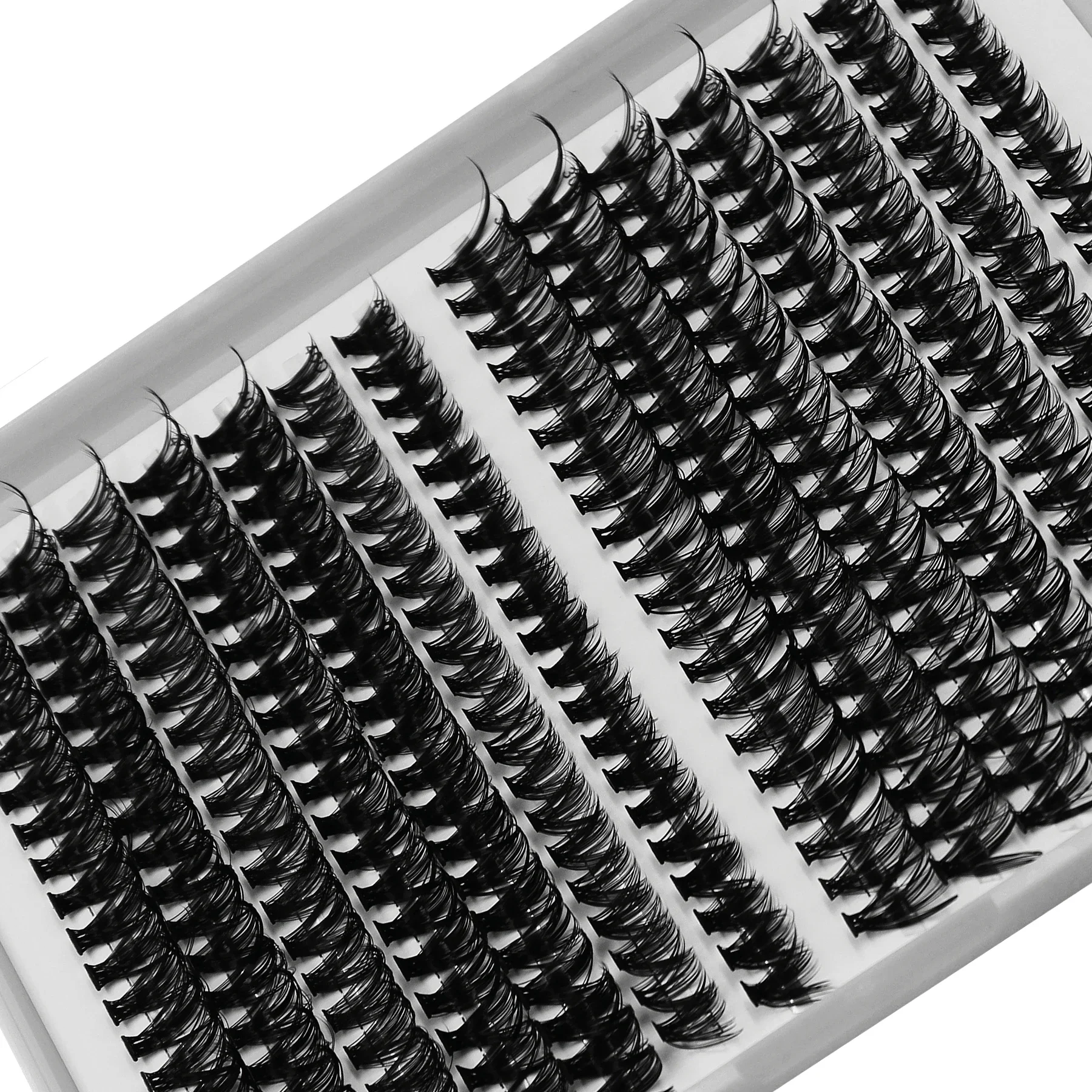 30D/40D Individual Lashes 280pcs Cluster Lashes DIY Lash Extension 9-15mm Mix Length, Wispy Cluster Reusable False Eyelashes