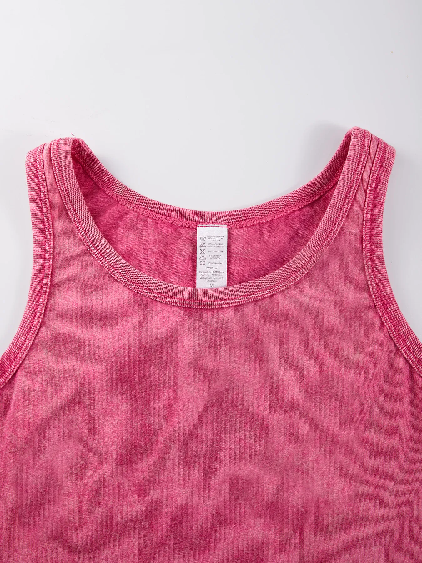 Pas het logo-patroon aan Womens Washed Tank Tops Y2K Zomervest Comfortabel singlet Slanke katoenen DIY mouwloze T-shirts